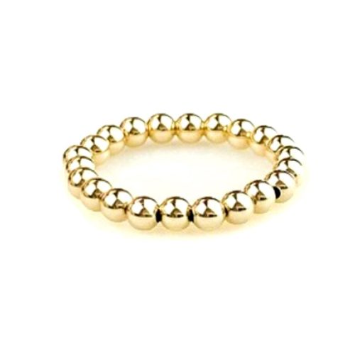 14k gold filled bead ring stretch to fit