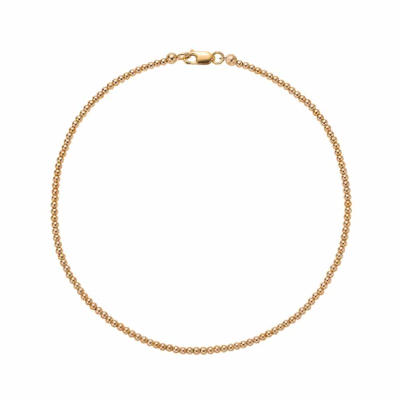 2mm 14k gold filled anklet