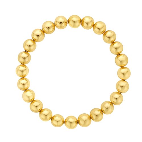 8mm 14k gold filled beaded bracelet