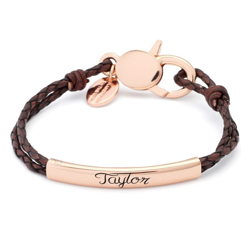 Creations Rose Gold engravable bracelet Taylor