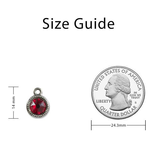 JanuaryBirthstoneRedSwarovskiCrystalCharm SizingGuide c0b03887 c875 450e 80ec 3b9bc9f625de