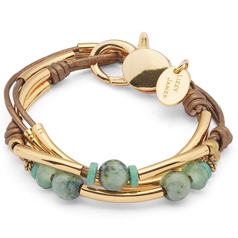 Kerry convertible bracelet Met Bronze leather new