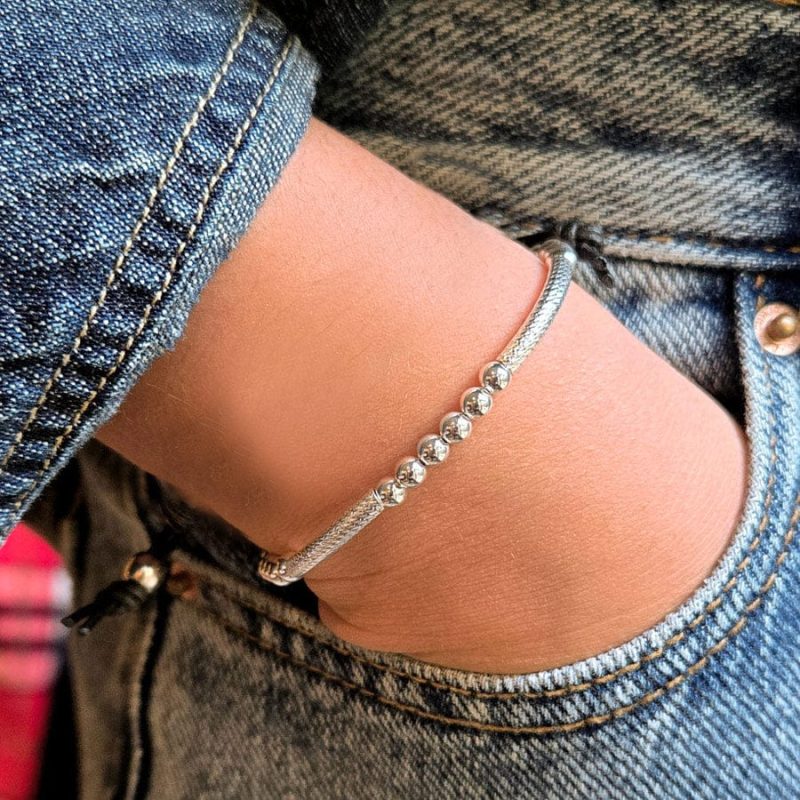 Lim sterling silver bracelet denim