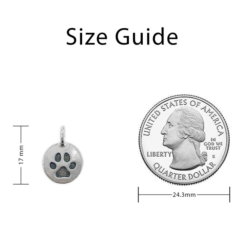 RoundPawCharm SizingGuide