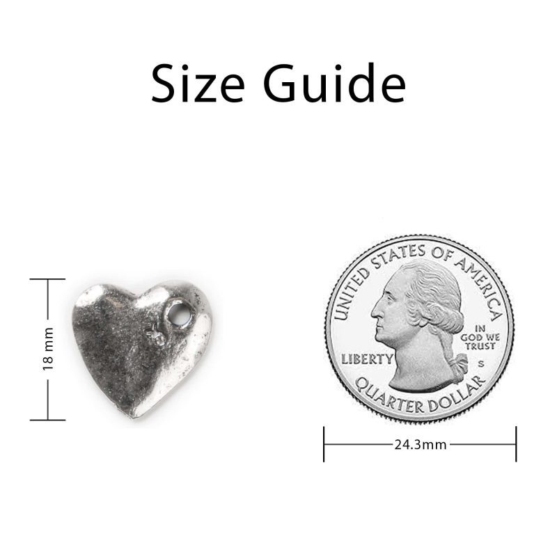 SilverHammeredHeart SizingGuide