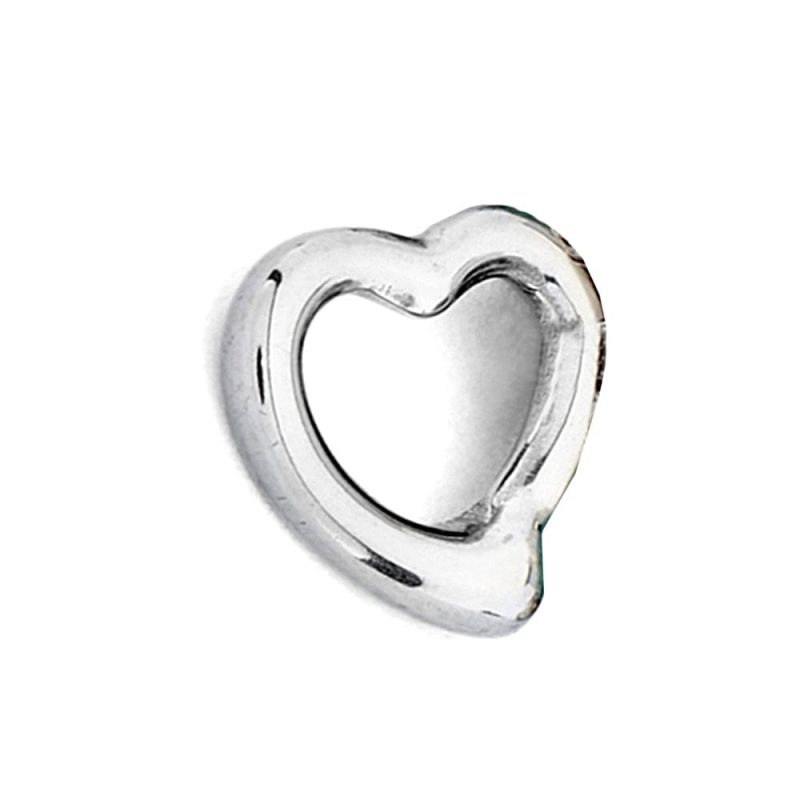 Stainless Steel Open Heart charm 6fead264 09ff 4c51 aebb dfeb11aadc7e