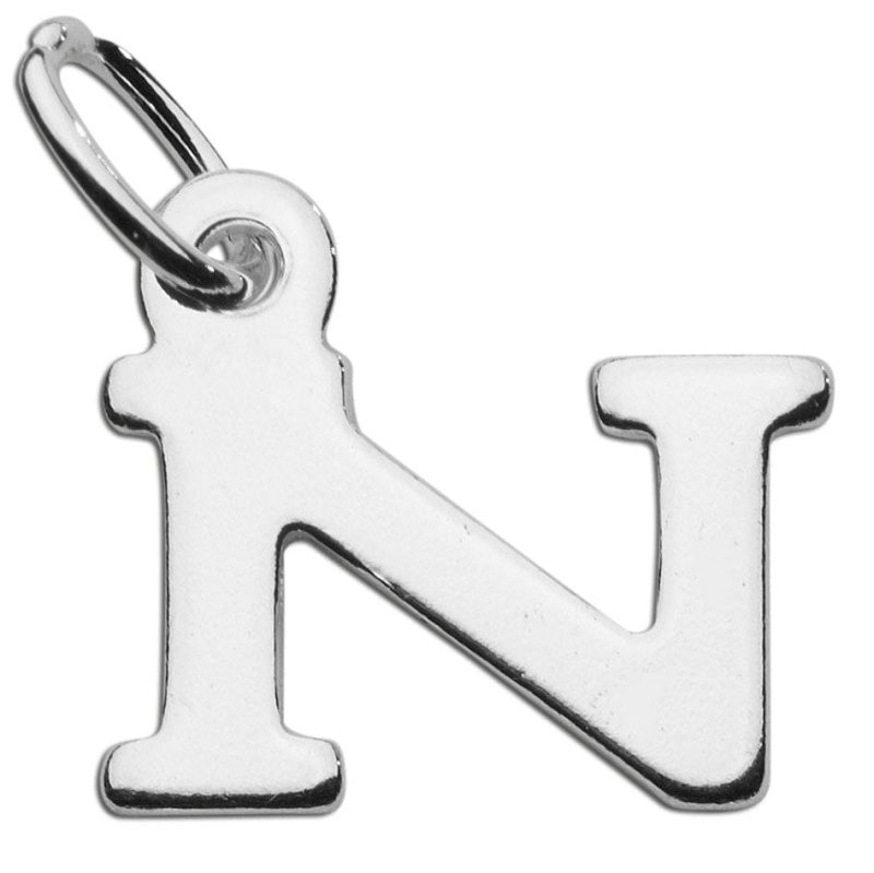 Sterling Letter N charm