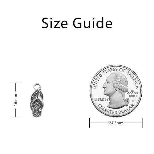 SterlingSilverFlipFlopCharm SizingGuide