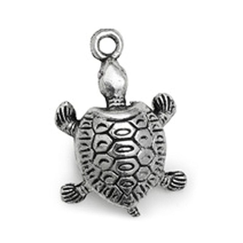 Turtle charm silver