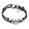 Click here to shop the Charlotte black leather bracelet with CZ Sterling silver heart charm