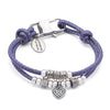 click here to buy the CHarlotte purple leather bracelet