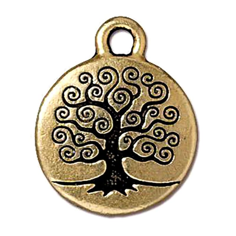 gold tree of life charm