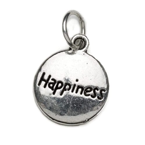 happiness silver charm