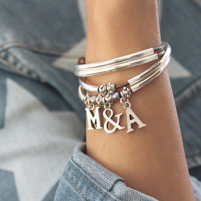 letter m charm letter a charm mini charmer bracelet 8009e196 e330 4326 baa0 fd996aa3072a