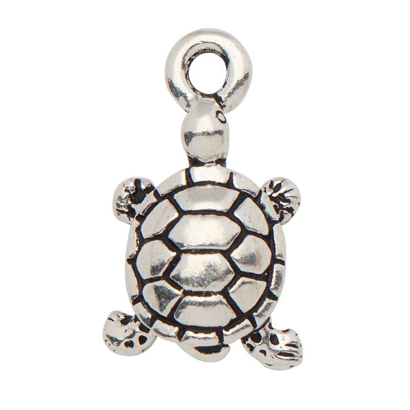 small Turtle silver Charm