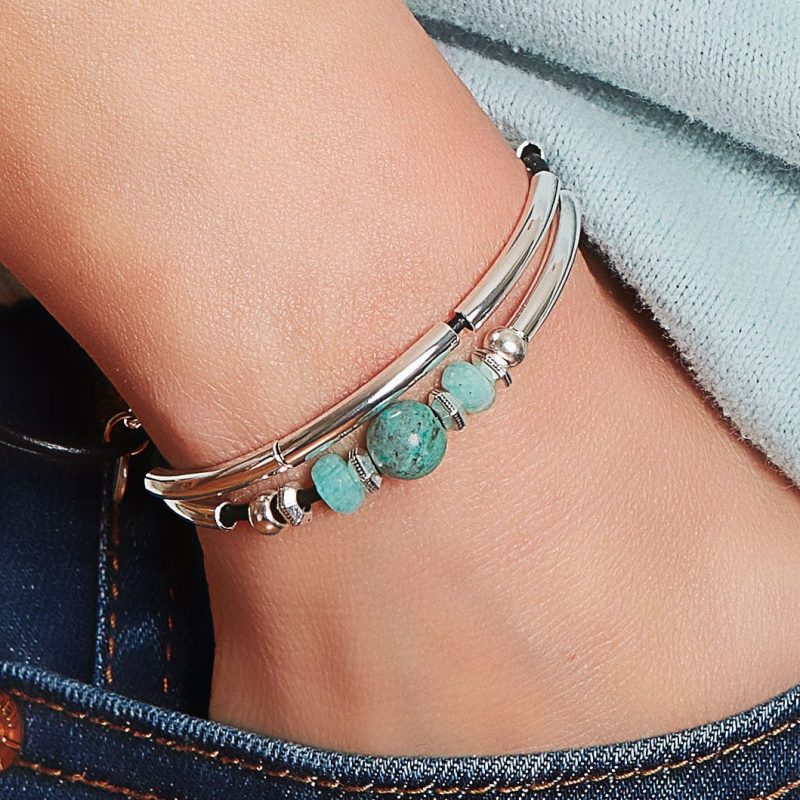 st barts adjustable bracelet with aventurine