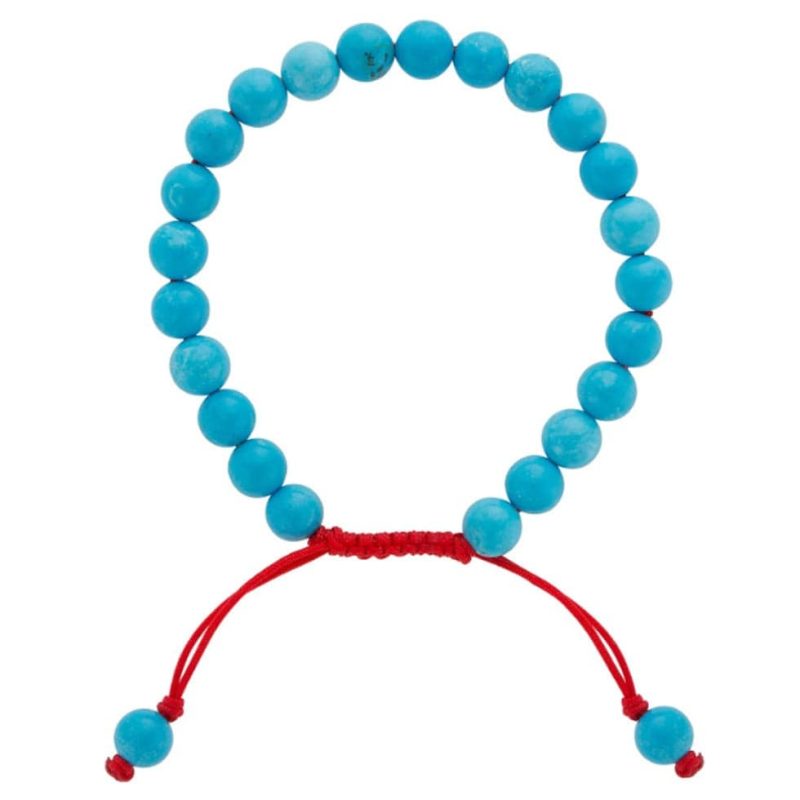 turquoise beaded adjustable bracelet